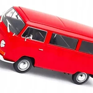 1:34 I1W01 1972 VW T2 CZERWONY MODEL SAMOCHODU Promocja